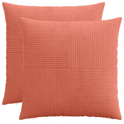 Presvlaka za jastuk 2 pcs ALMELO Crvena narančasta 80 x 80 cm