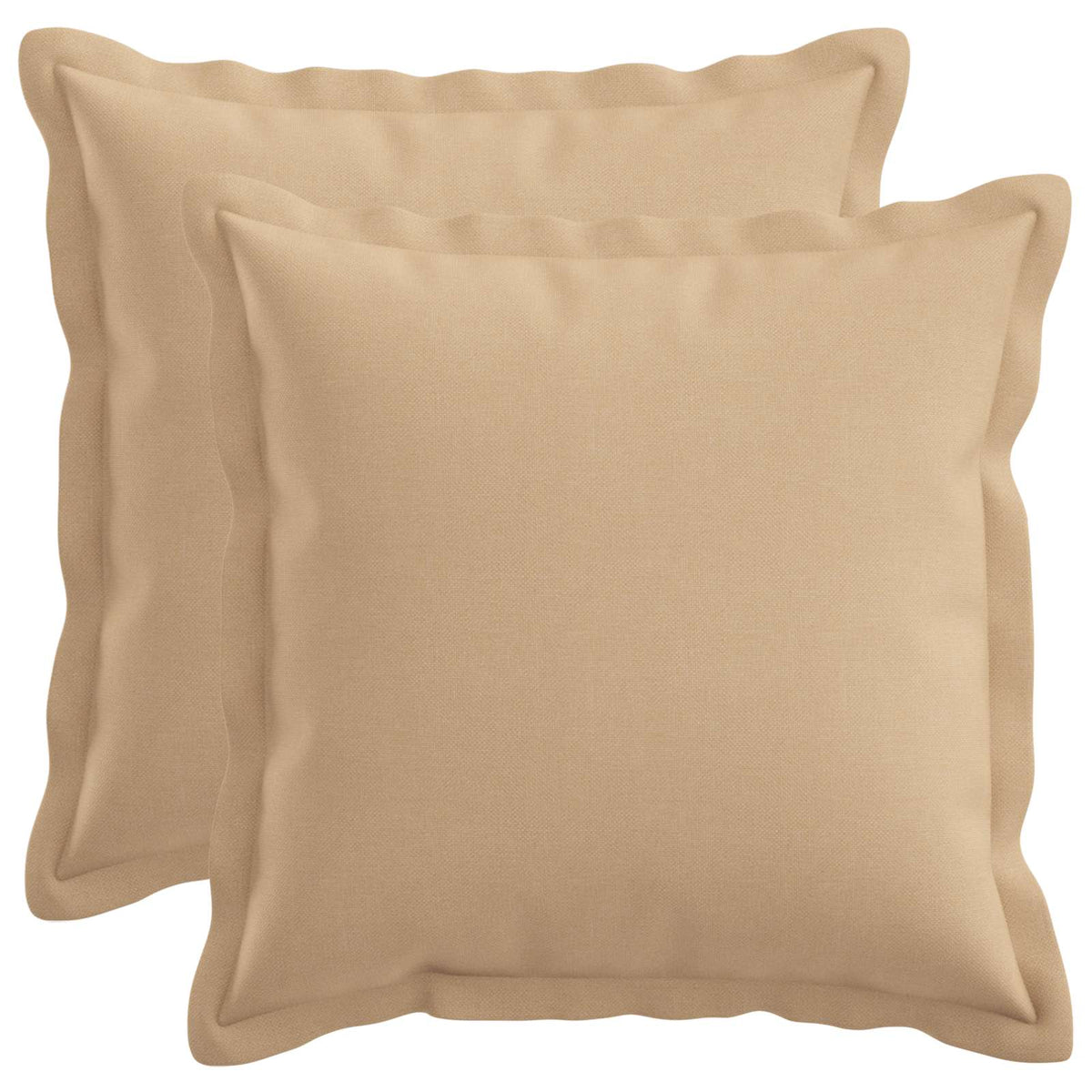Presvlaka za jastuk 2 pcs HOUTEN Krem 30 x 30 cm Umjetni lan