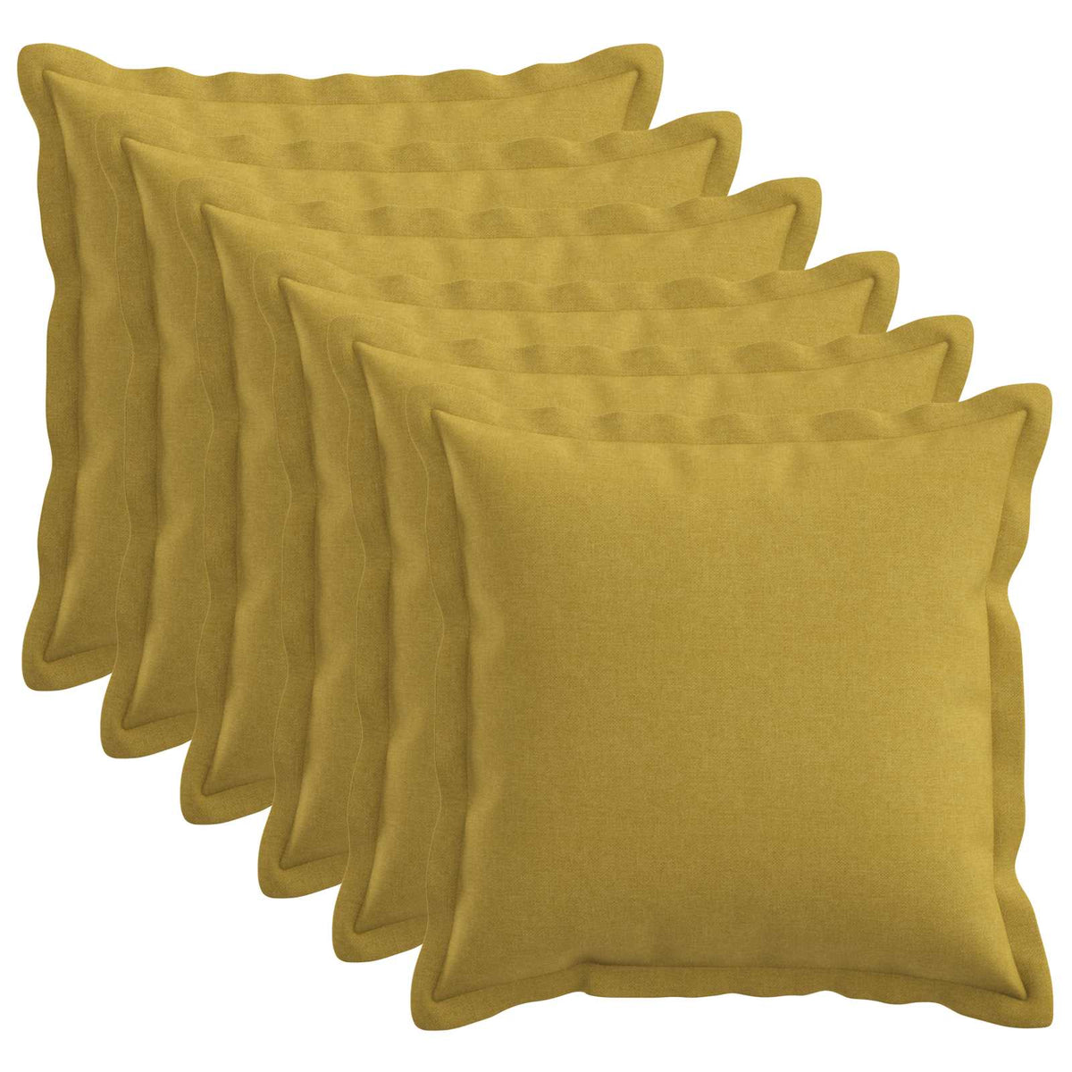 Presvlaka za jastuk 6 pcs HOUTEN Svijetlo zelena 30 x 30 cm