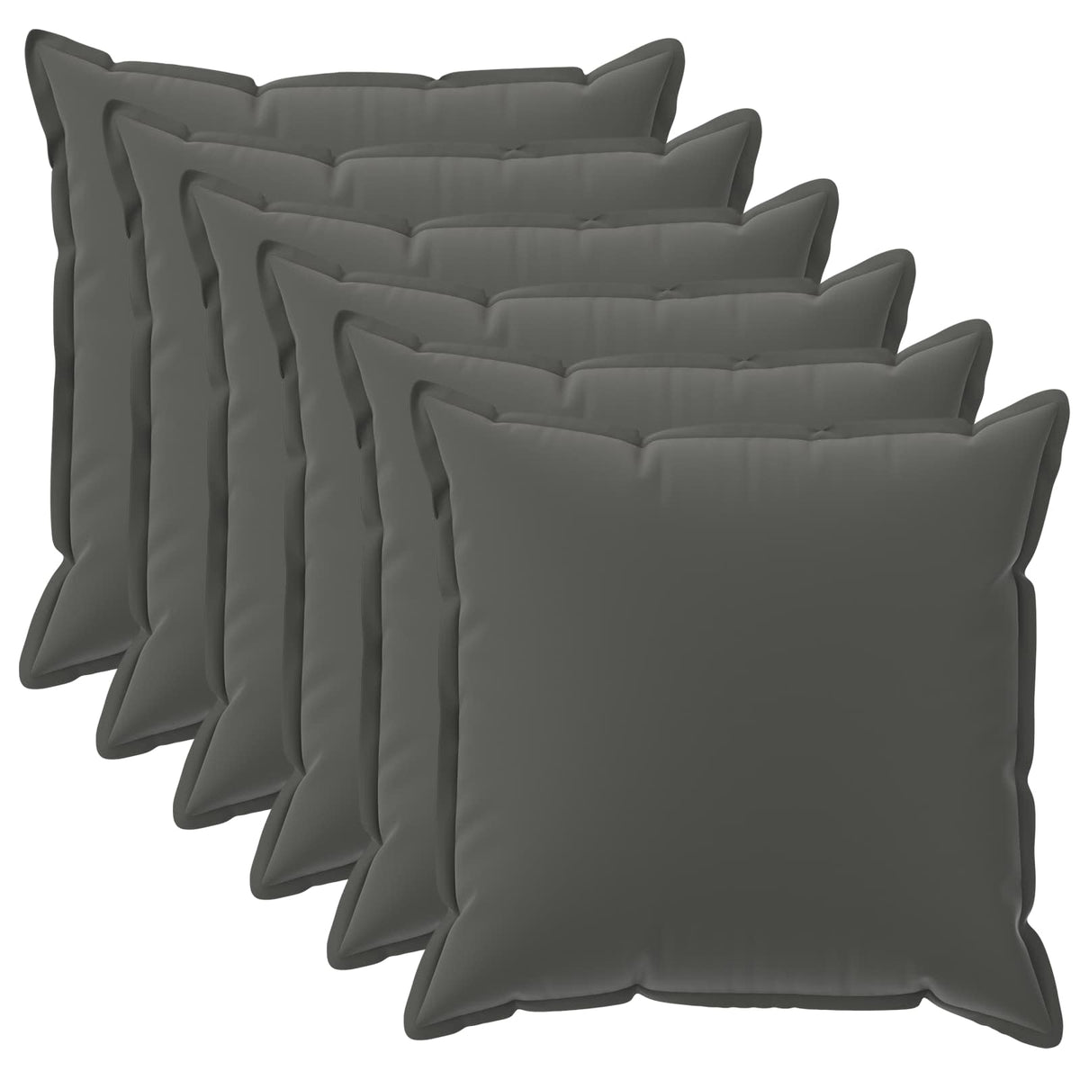 Presvlaka za jastuk 6 kom. HOUTEN Antracit 30 x 30 cm Poliester