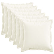 Presvlaka za jastuk 6 pcs HOUTEN Bijela 35 x 35 cm Umjetni lan