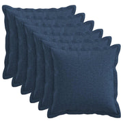 Presvlaka za jastuk 6 pcs HOUTEN Plava 40 x 40 cm Umjetni lan