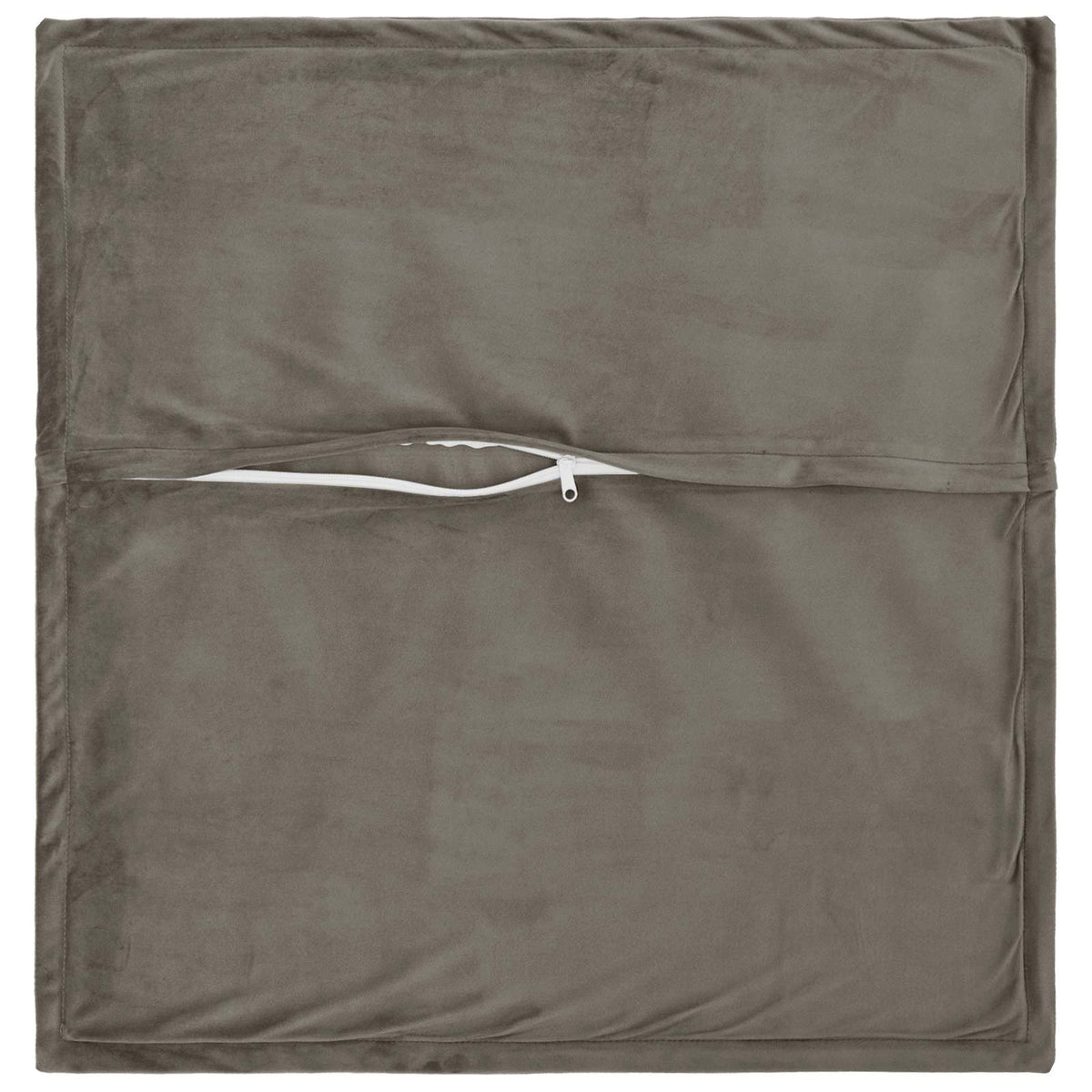 Presvlaka za jastuk 6 pcs HOUTEN Svjetlosiva 40 x 40 cm Baršun