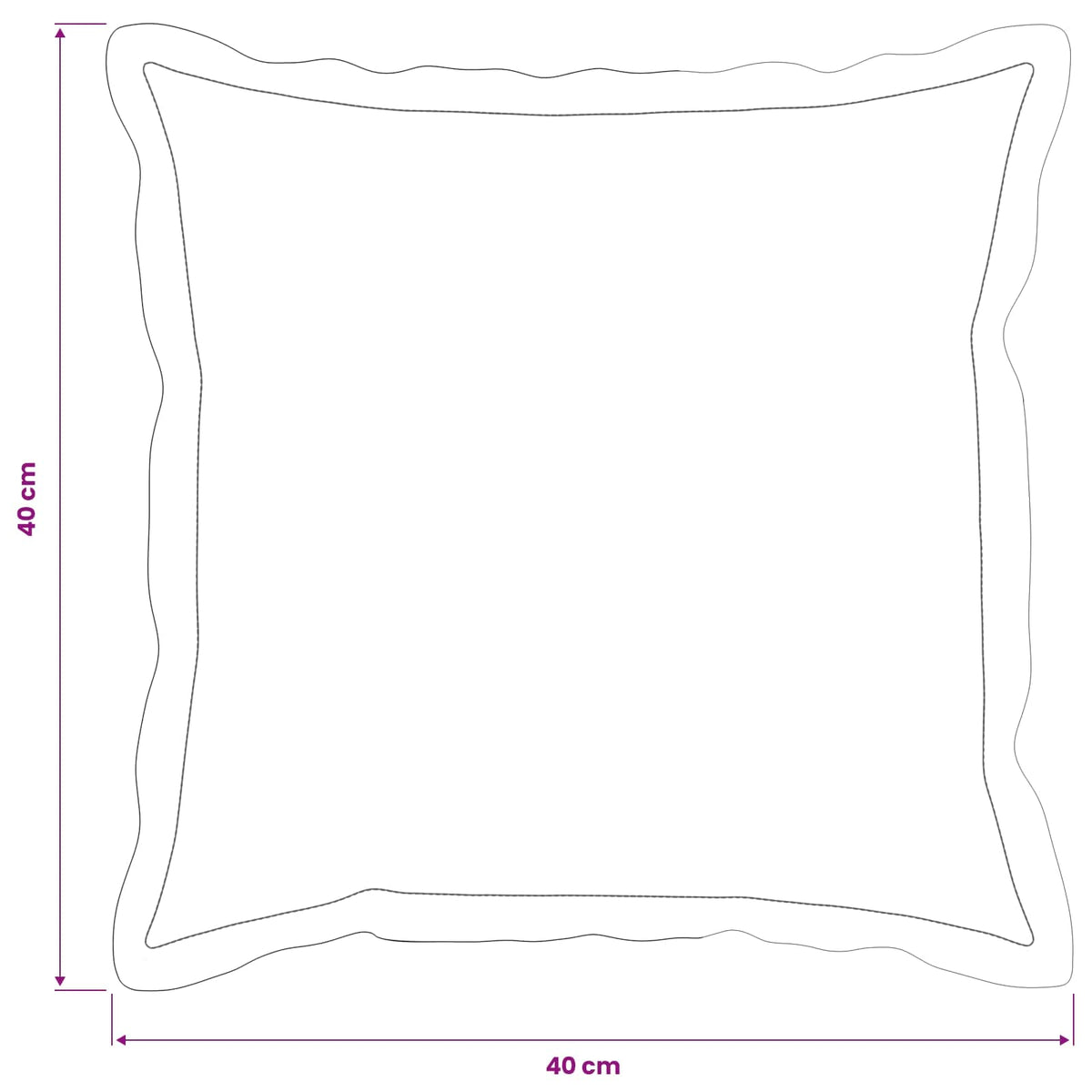 Presvlaka za jastuk 2 pcs HOUTEN Crna 40 x 40 cm Baršun