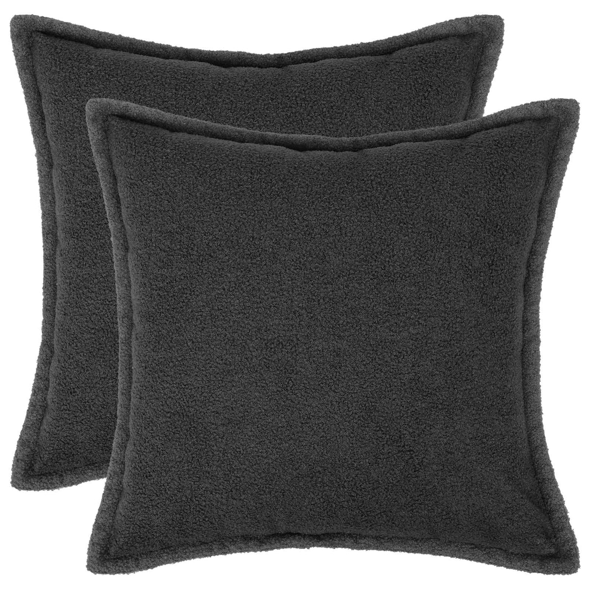 Presvlaka za jastuk 2 pcs HOUTEN Tamnosiva 40 x 40 cm Bouclé