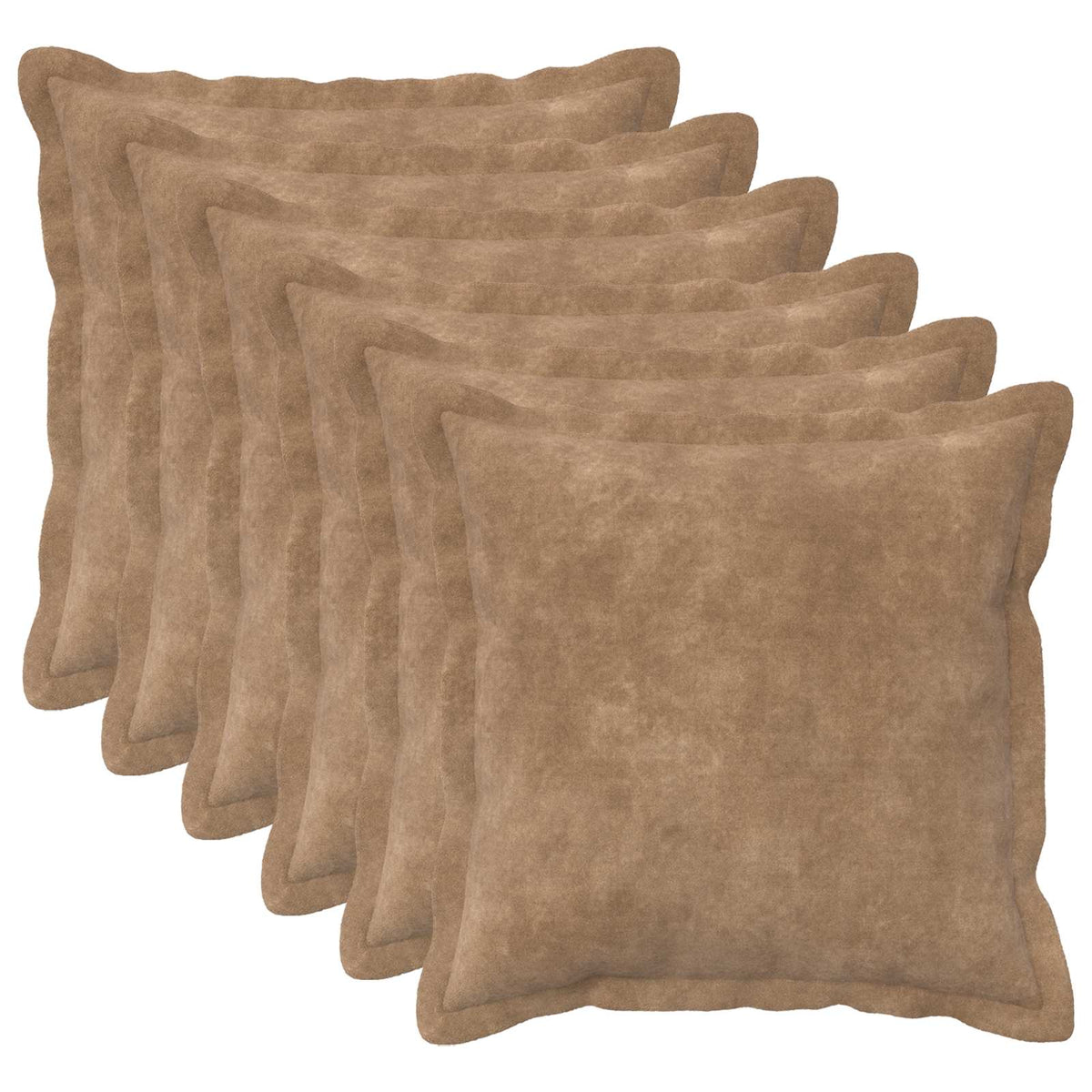 Presvlaka za jastuk 6 pcs HOUTEN Sivosmeđa 40 x 40 cm