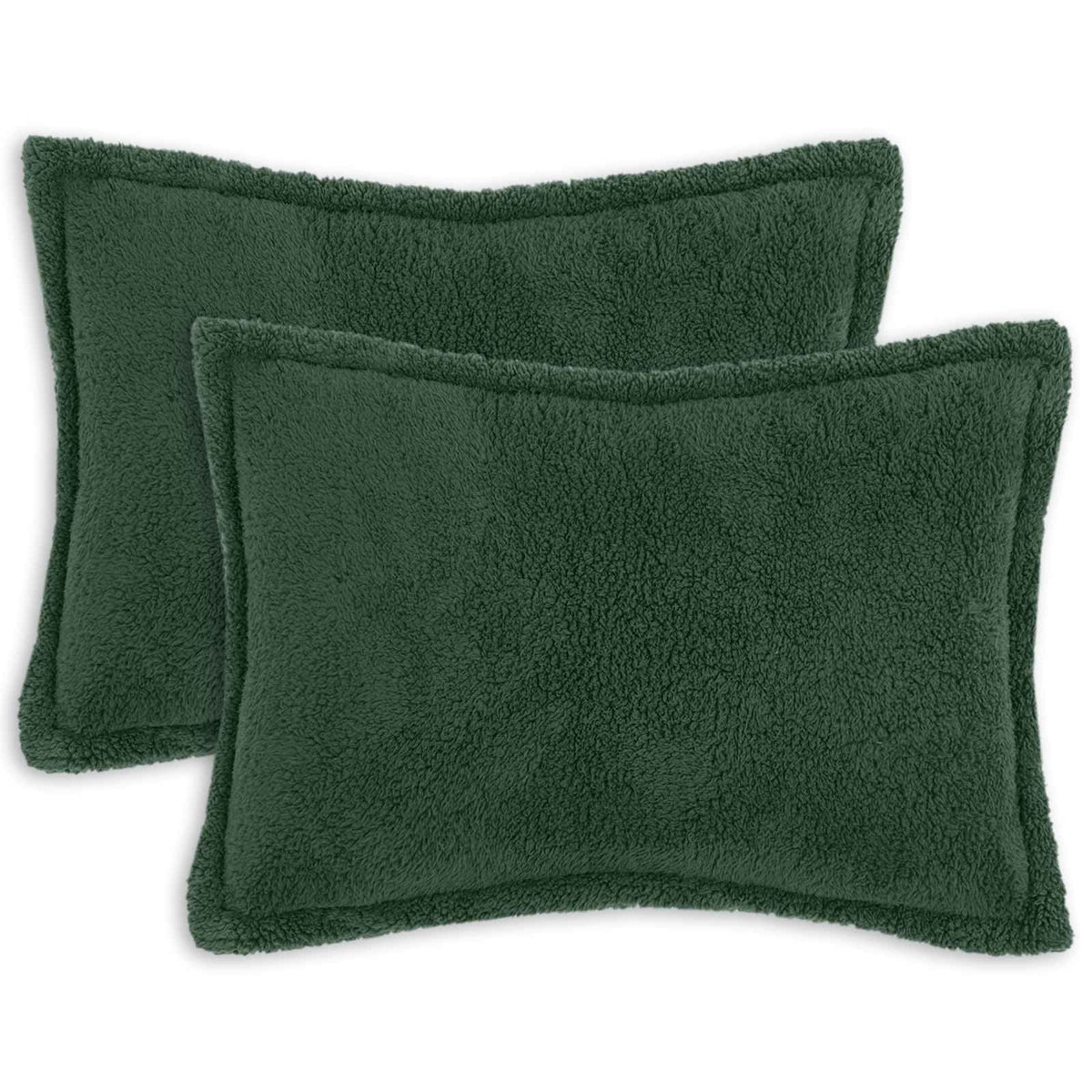 Presvlaka za jastuk 2 pcs HOUTEN Tamnozelena 40 x 60 cm Bouclé