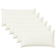 Presvlaka za jastuk 6 pcs HOUTEN Bijela 40 x 70 cm Umjetni lan