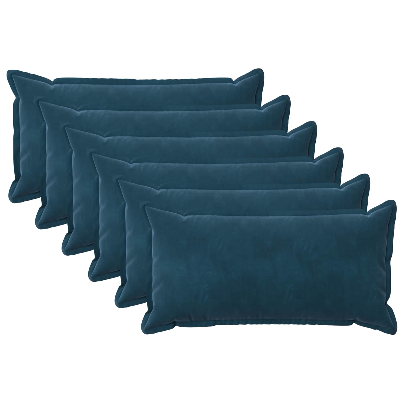 Presvlaka za jastuk 6 pcs HOUTEN Plava 40 x 70 cm Baršun