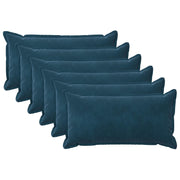 Presvlaka za jastuk 6 pcs HOUTEN Plava 40 x 70 cm Baršun