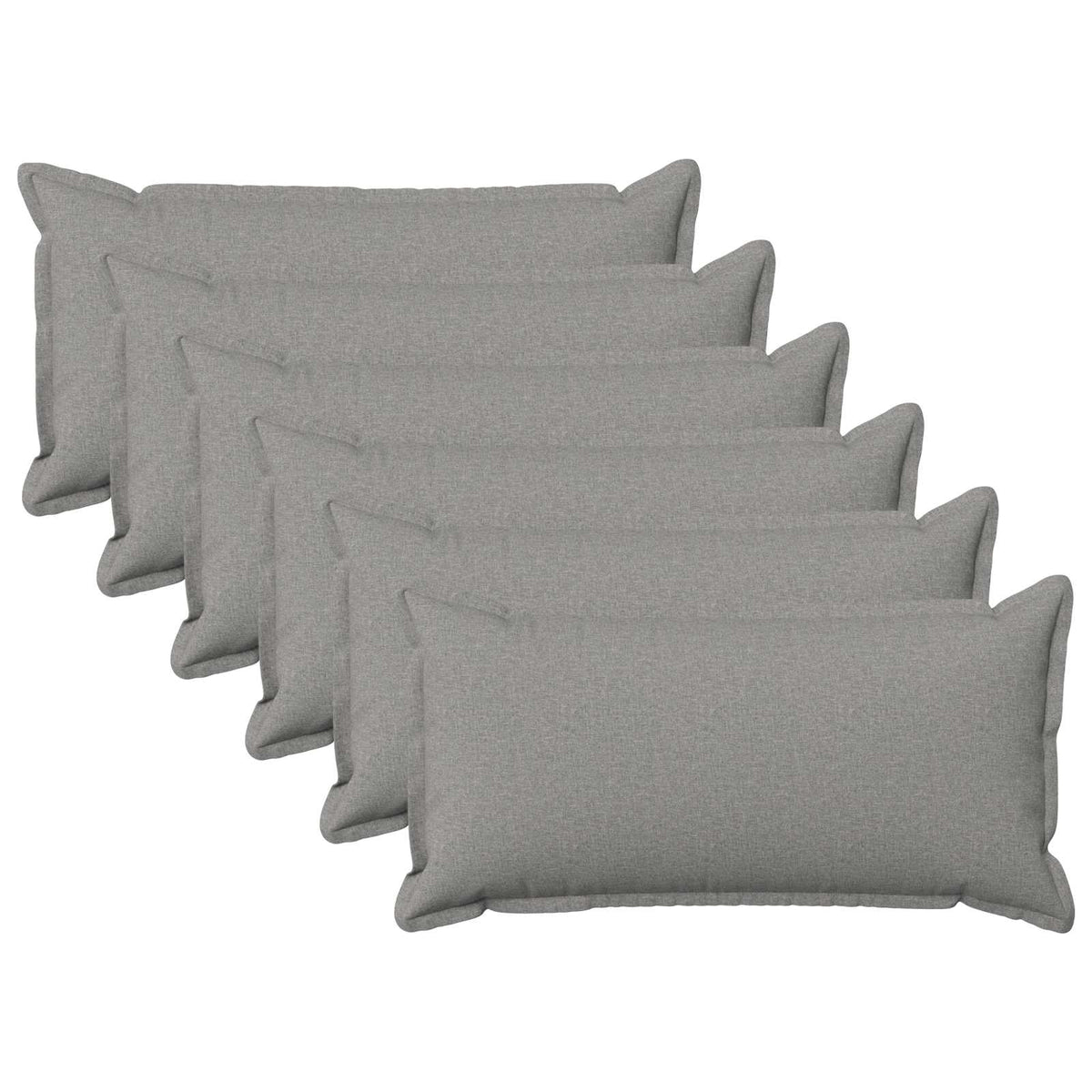 Presvlaka za jastuk 6 pcs HOUTEN Oblačnosiva 40 x 80 cm
