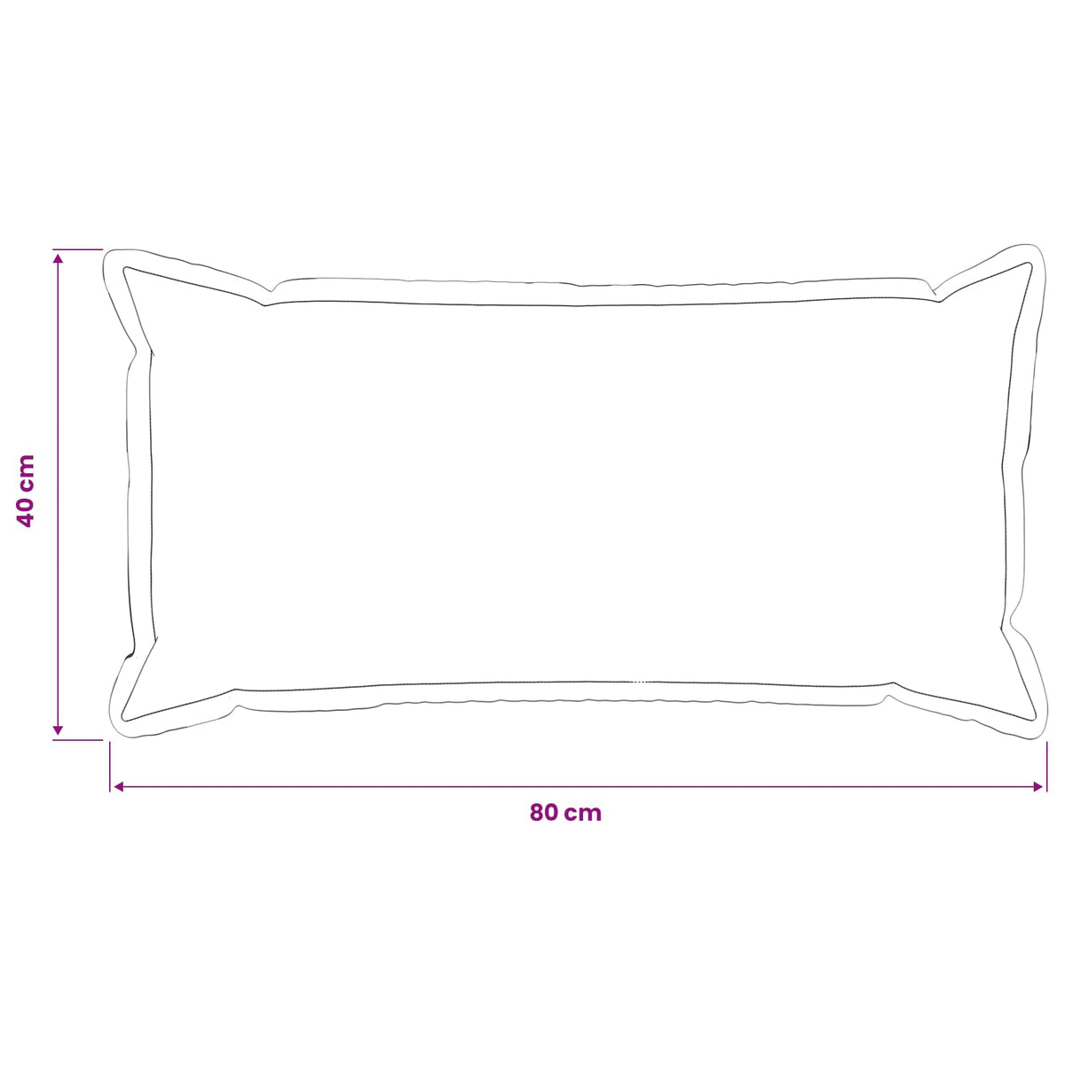 Presvlaka za jastuk 2 pcs HOUTEN Ružičasta 40 x 80 cm