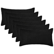 Presvlaka za jastuk 6 pcs HOUTEN Crna 40 x 80 cm Bouclé