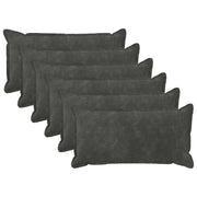Presvlaka za jastuk 6 pcs HOUTEN Antracit 40 x 80 cm