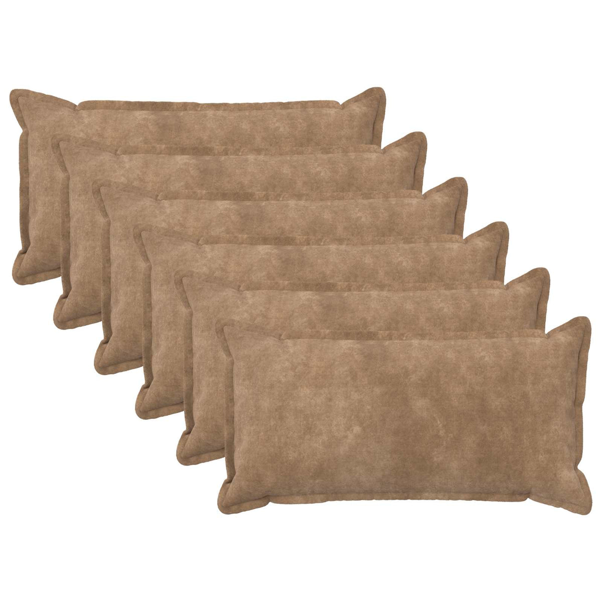 Presvlaka za jastuk 6 pcs HOUTEN Sivosmeđa 40 x 80 cm