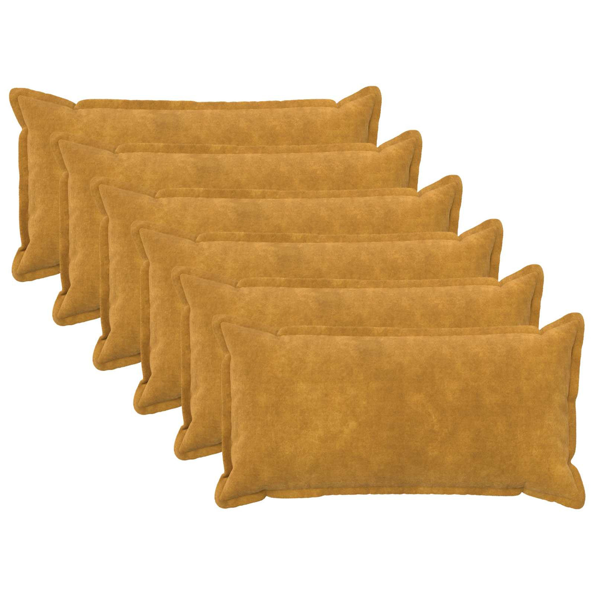 Presvlaka za jastuk 6 pcs HOUTEN Žuta 40 x 80 cm