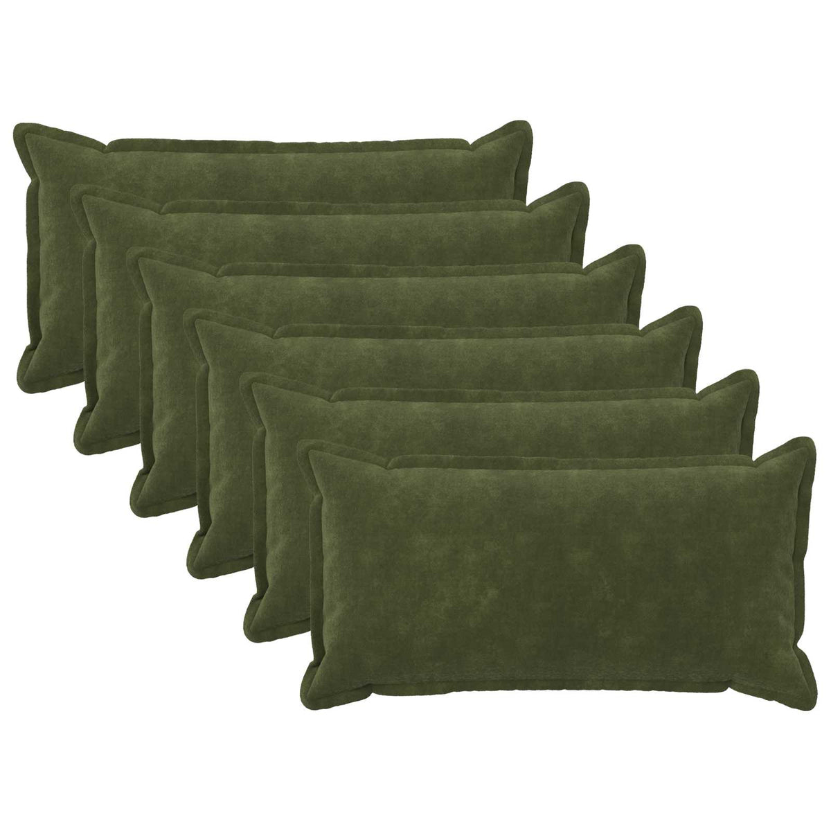 Presvlaka za jastuk 6 pcs HOUTEN Zelena 40 x 80 cm
