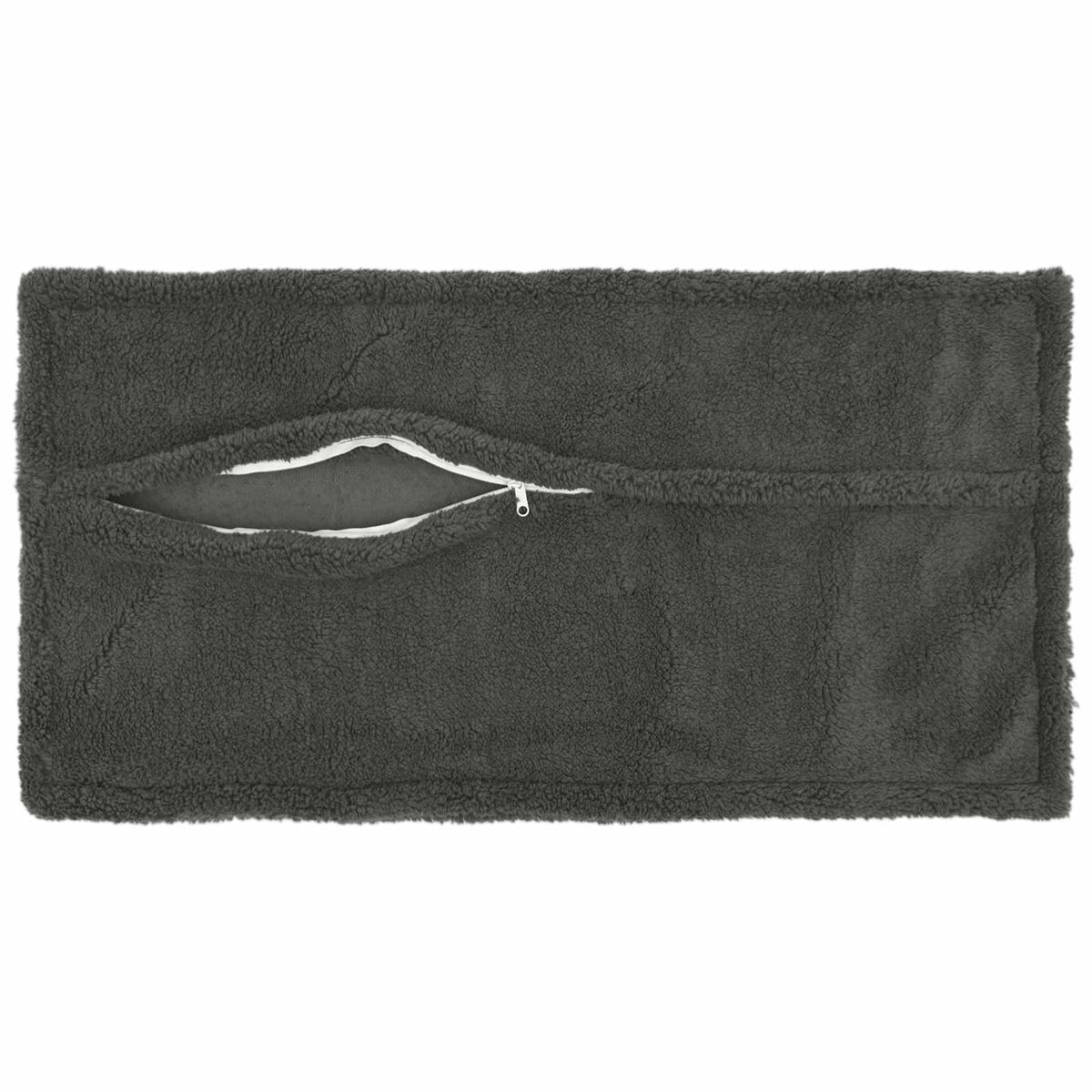Presvlaka za jastuk 12 kom. HOUTEN Tamnosiva 40 x 80 cm Bouclé