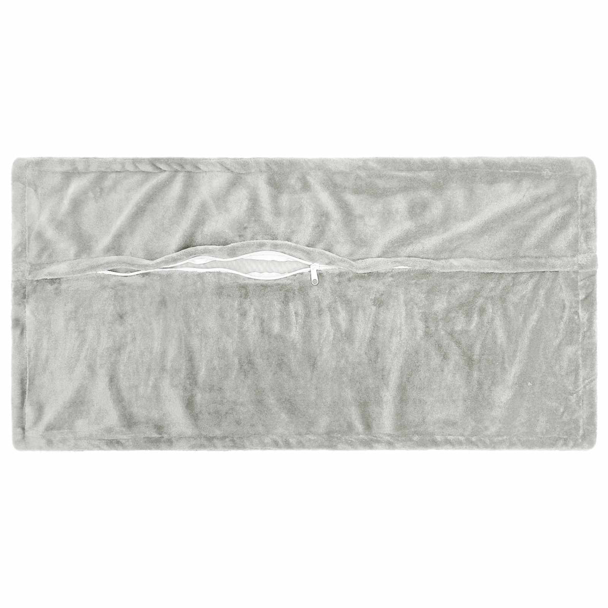 Presvlaka za jastuk 2 kom. HOUTEN Svjetlosiva 40 x 80 cm Flanel