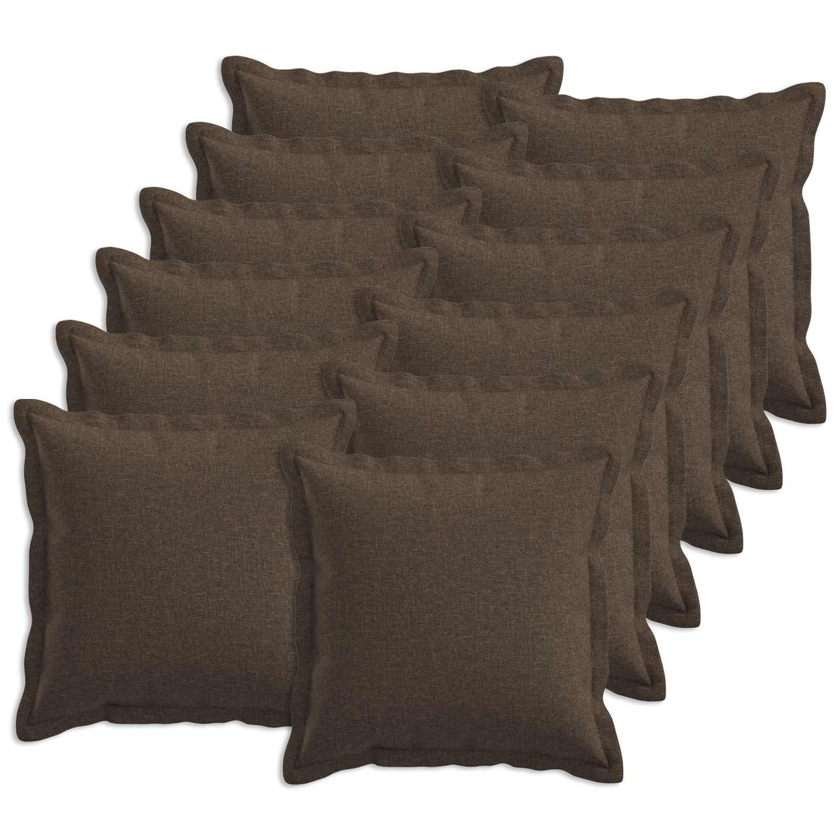 Presvlaka za jastuk 12 pcs HOUTEN Sivosmeđa 45 x 45 cm