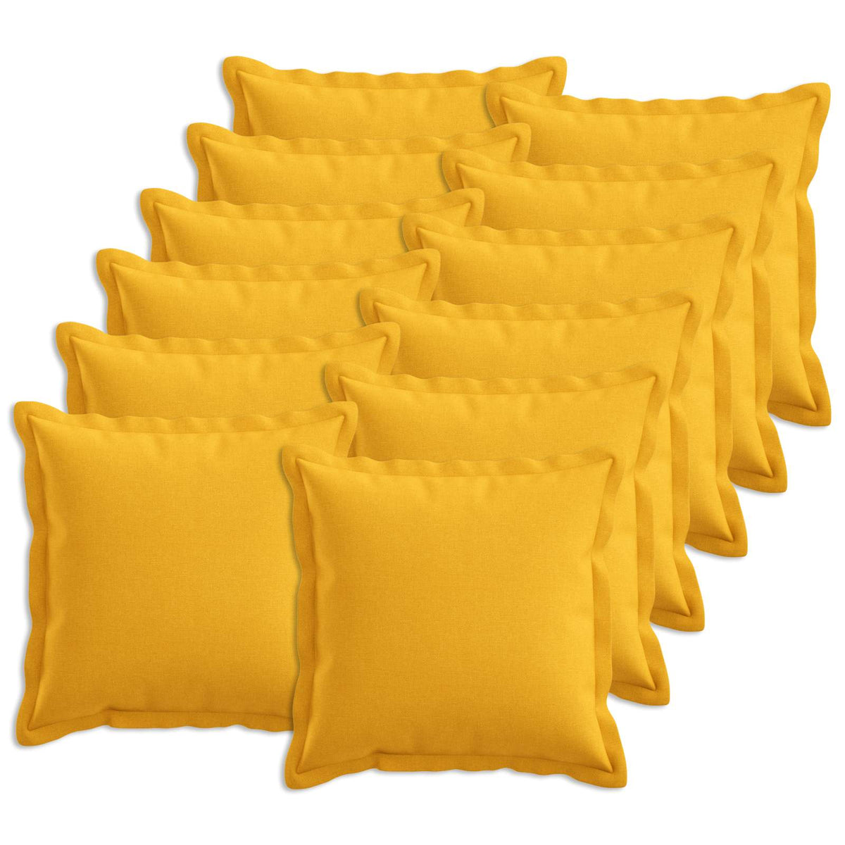 Presvlaka za jastuk 12 pcs HOUTEN Svijetlo žuta 45 x 45 cm