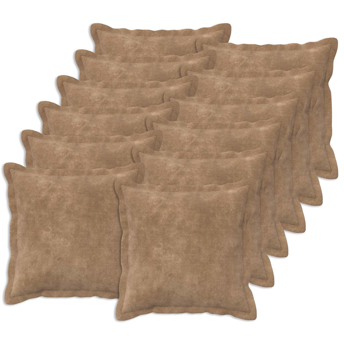 Presvlaka za jastuk 12 pcs HOUTEN Sivosmeđa 45 x 45 cm
