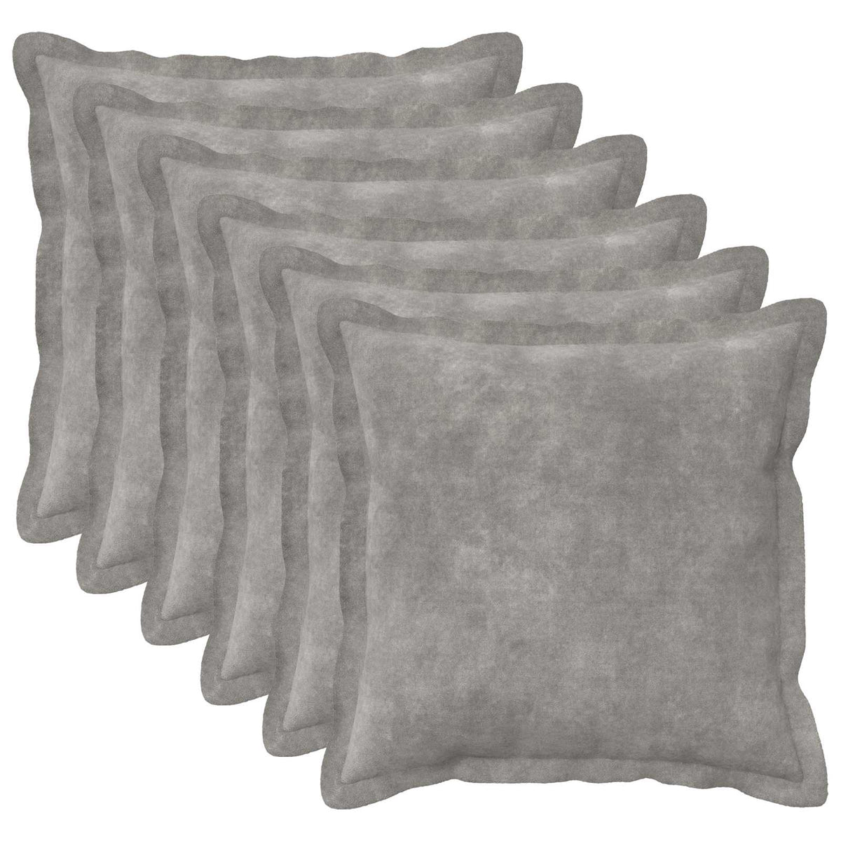 Presvlaka za jastuk 6 pcs HOUTEN Svjetlosiva 45 x 45 cm