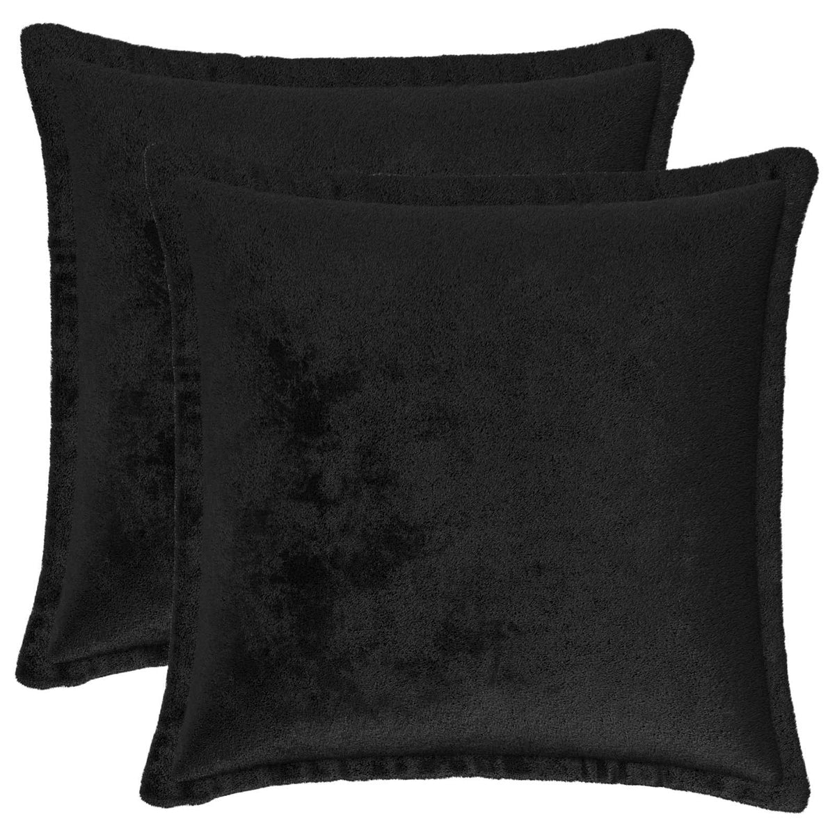 Presvlaka za jastuk 2 pcs HOUTEN Crna 45 x 45 cm Flanel