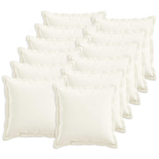 Presvlaka za jastuk 12 pcs HOUTEN Bijela 50 x 50 cm Umjetni lan