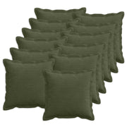Presvlaka za jastuk 12 kom. HOUTEN Zelena 50 x 50 cm Kord