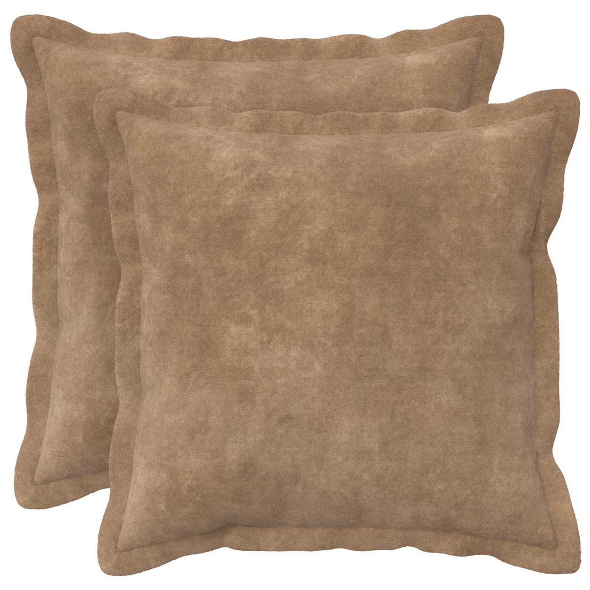 Presvlaka za jastuk 2 pcs HOUTEN Sivosmeđa 50 x 50 cm