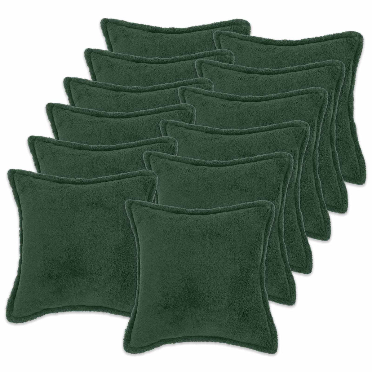 Presvlaka za jastuk 12 pcs HOUTEN Tamnozelena 50 x 50 cm Bouclé