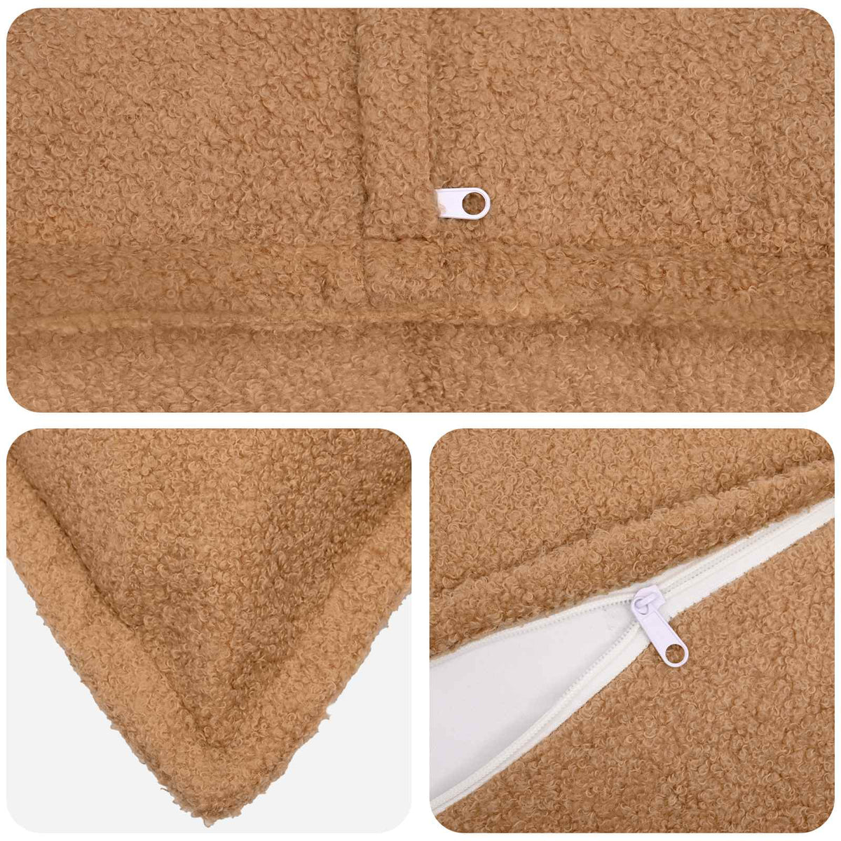 Presvlaka za jastuk 6 pcs HOUTEN Bež 50 x 70 cm Bouclé