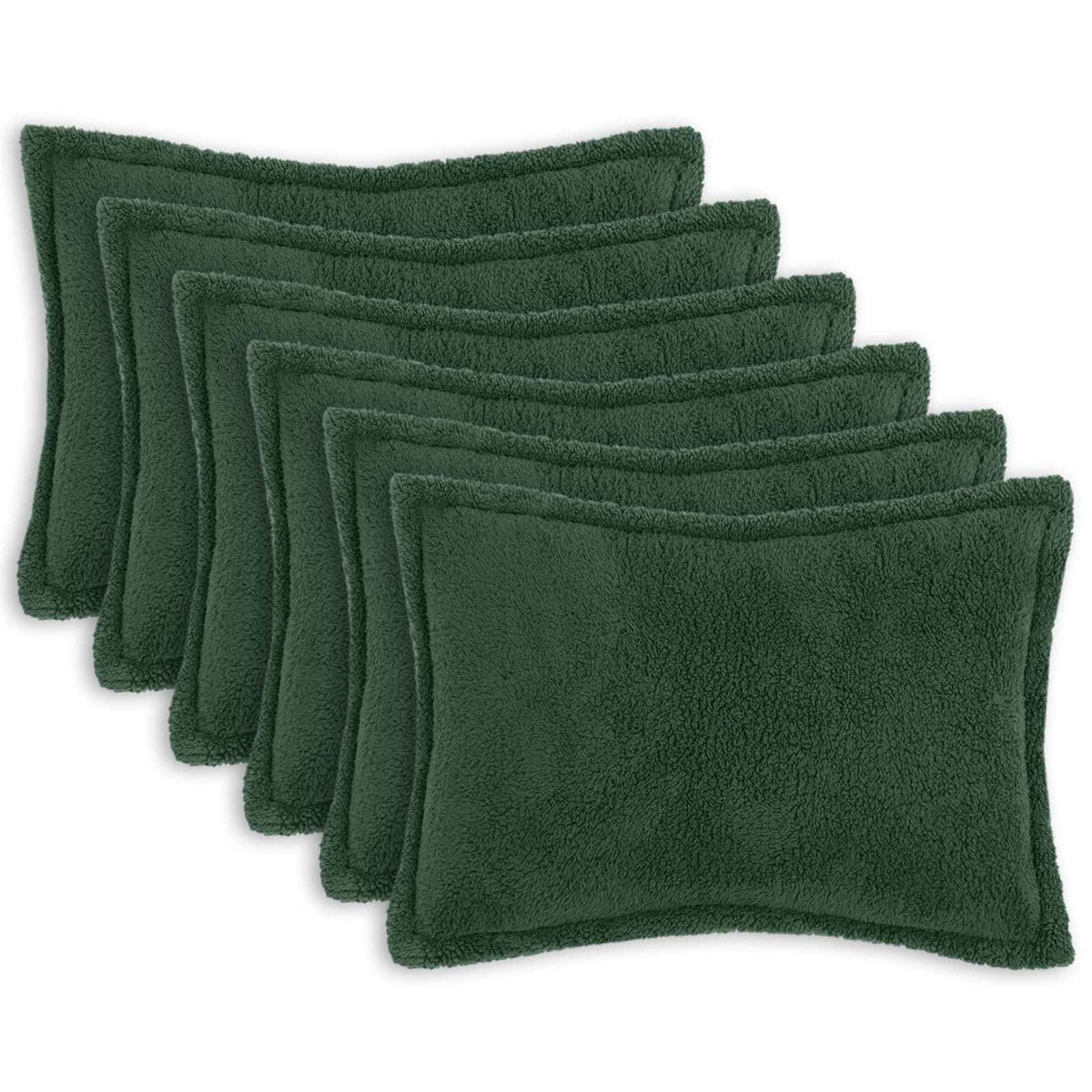 Presvlaka za jastuk 6 pcs HOUTEN Tamnozelena 50 x 70 cm Bouclé