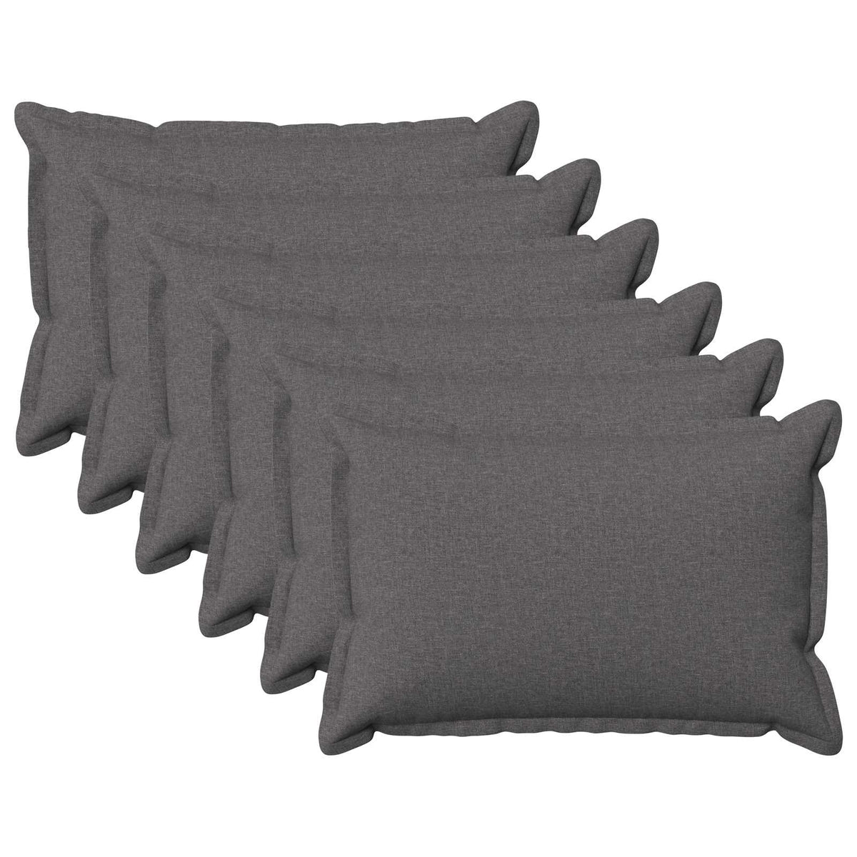 Presvlaka za jastuk 6 pcs HOUTEN Svjetlosiva 50 x 75 cm