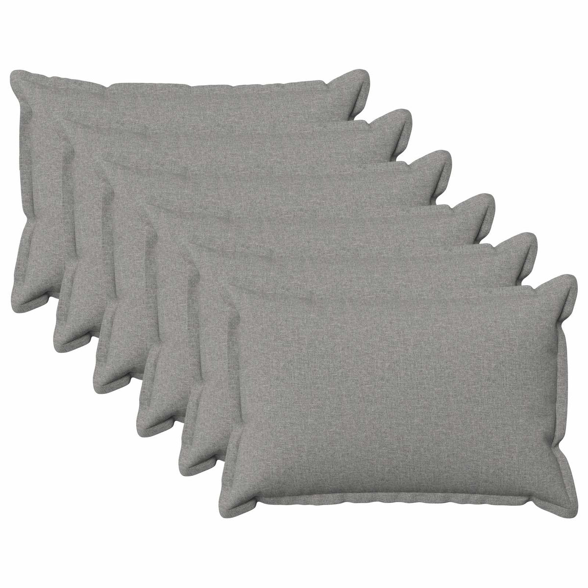 Presvlaka za jastuk 6 pcs HOUTEN Oblačnosiva 50 x 75 cm