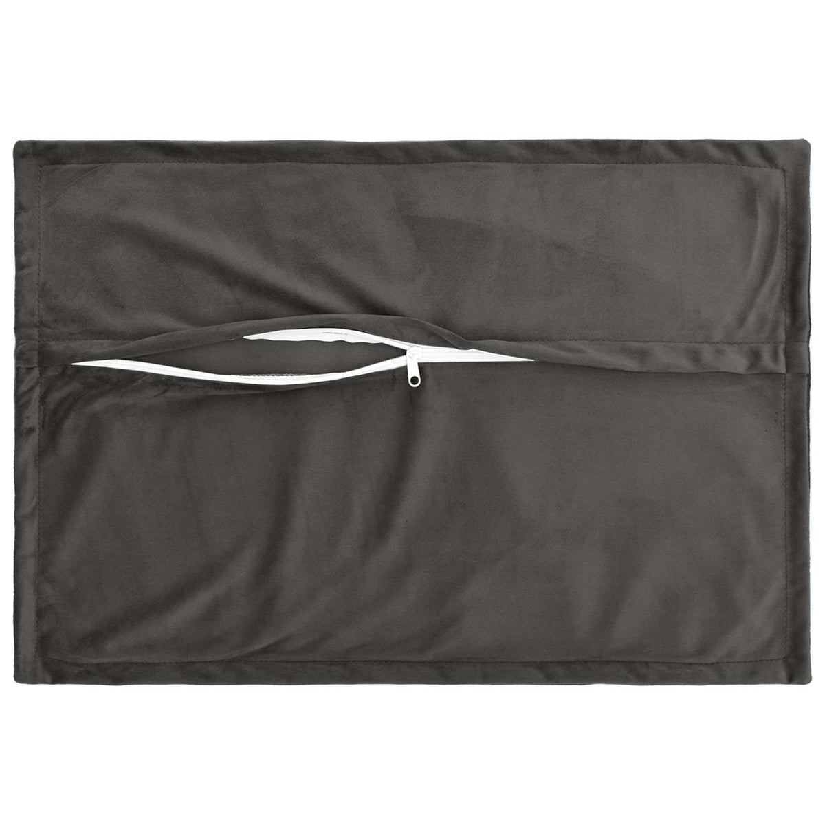 Presvlaka za jastuk 2 pcs HOUTEN Tamnosiva 50 x 75 cm Baršun