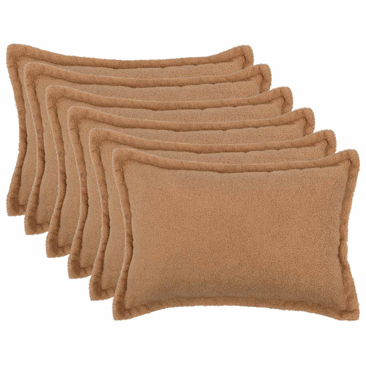 Presvlaka za jastuk 6 pcs HOUTEN Bež 50 x 75 cm Bouclé