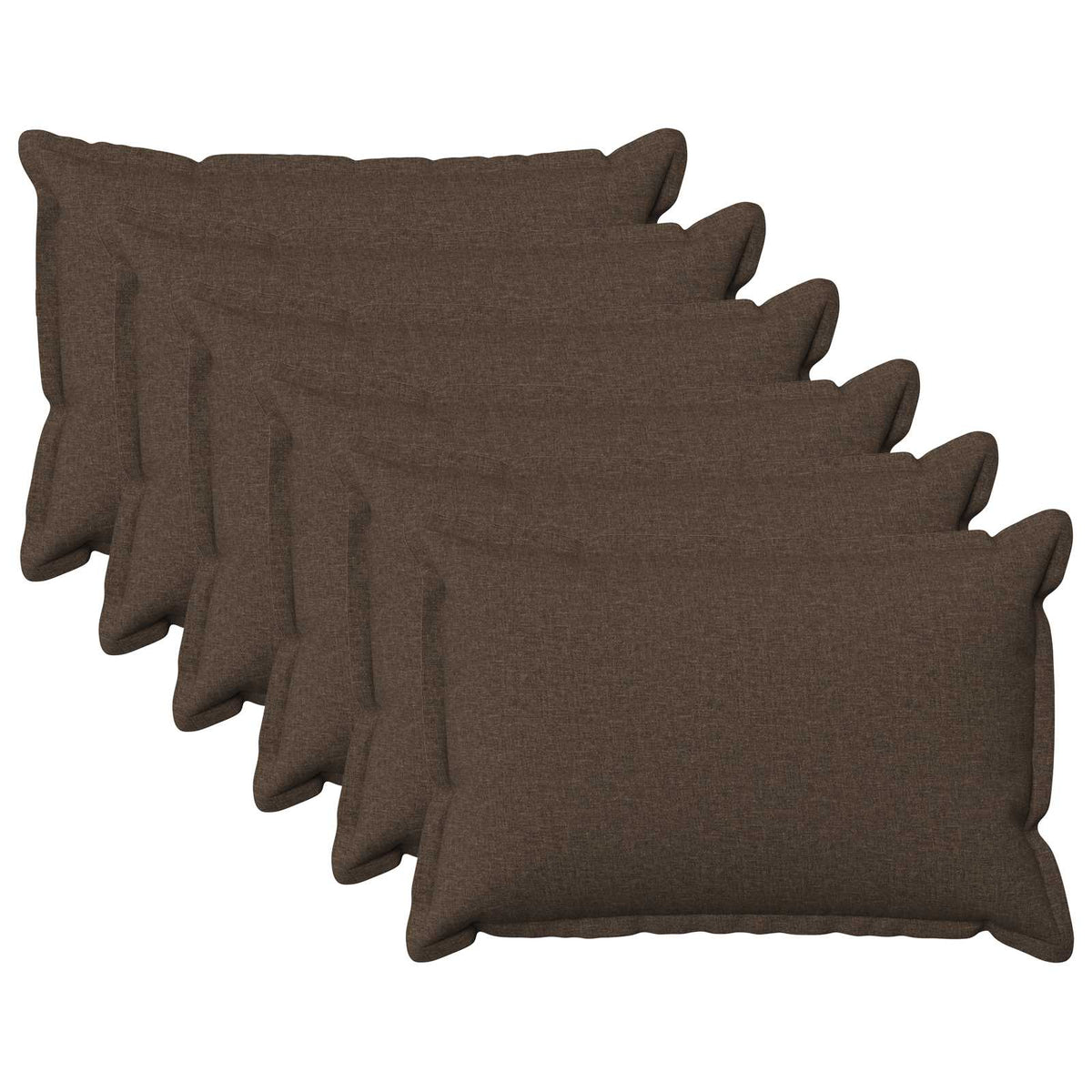 Presvlaka za jastuk 6 pcs HOUTEN Sivosmeđa 50 x 80 cm