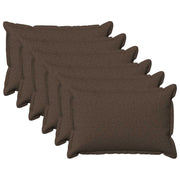 Presvlaka za jastuk 6 pcs HOUTEN Sivosmeđa 50 x 80 cm