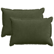 Presvlaka za jastuk 2 kom. HOUTEN Zelena 50 x 80 cm Kord