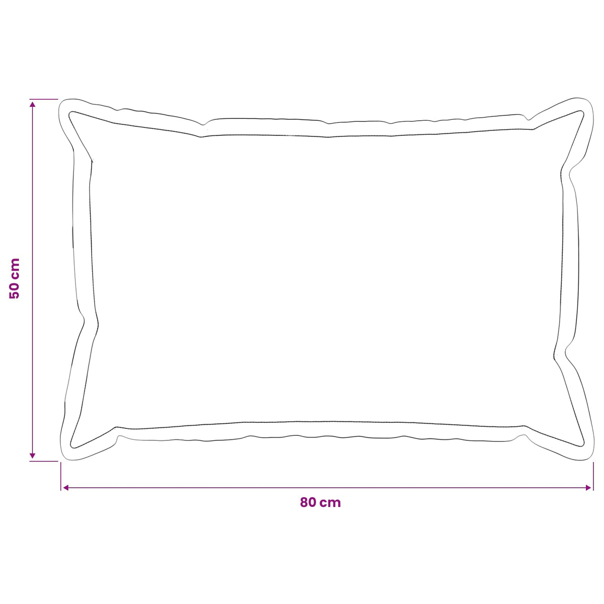 Presvlaka za jastuk 2 pcs HOUTEN Svjetlosiva 50 x 80 cm Bouclé