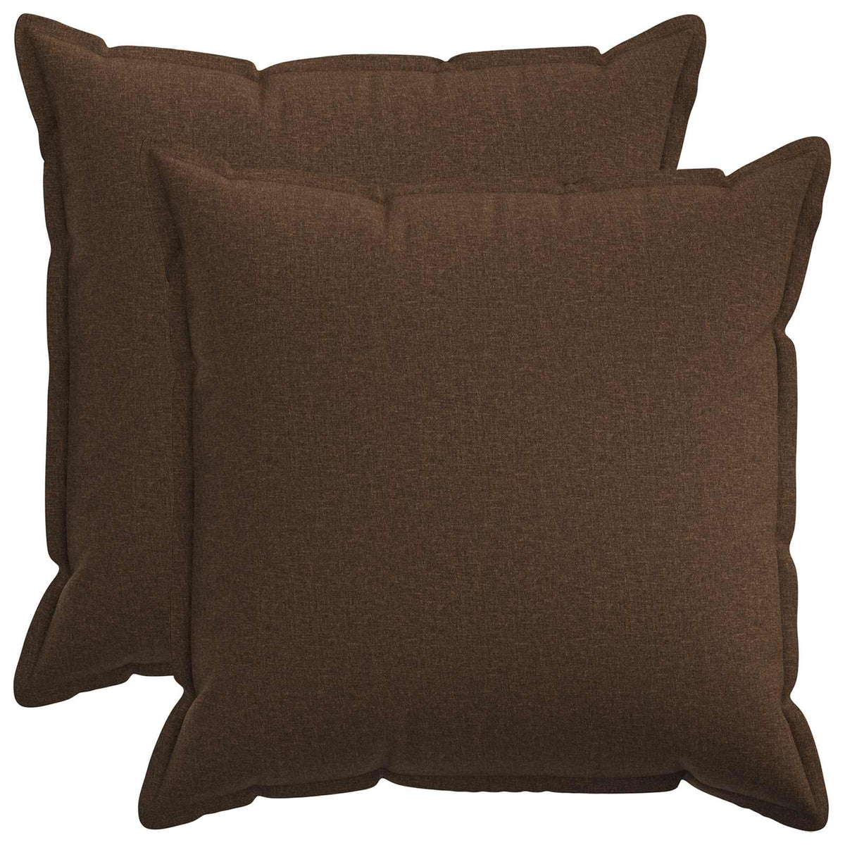 Presvlaka za jastuk 2 pcs HOUTEN Smeđa 55 x 55 cm Umjetni lan