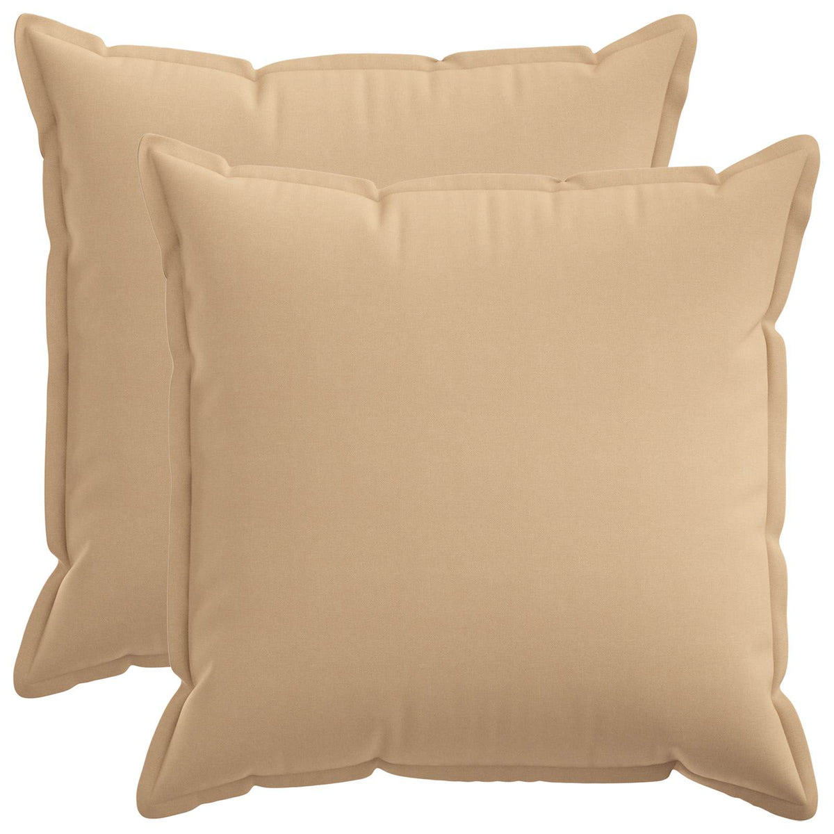 Presvlaka za jastuk 2 pcs HOUTEN Krem 55 x 55 cm Umjetni lan