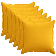 Presvlaka za jastuk 6 pcs HOUTEN Svijetlo žuta 55 x 55 cm