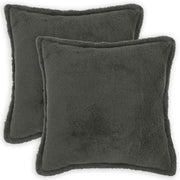 Presvlaka za jastuk 2 pcs HOUTEN Tamnosiva 55 x 55 cm Bouclé