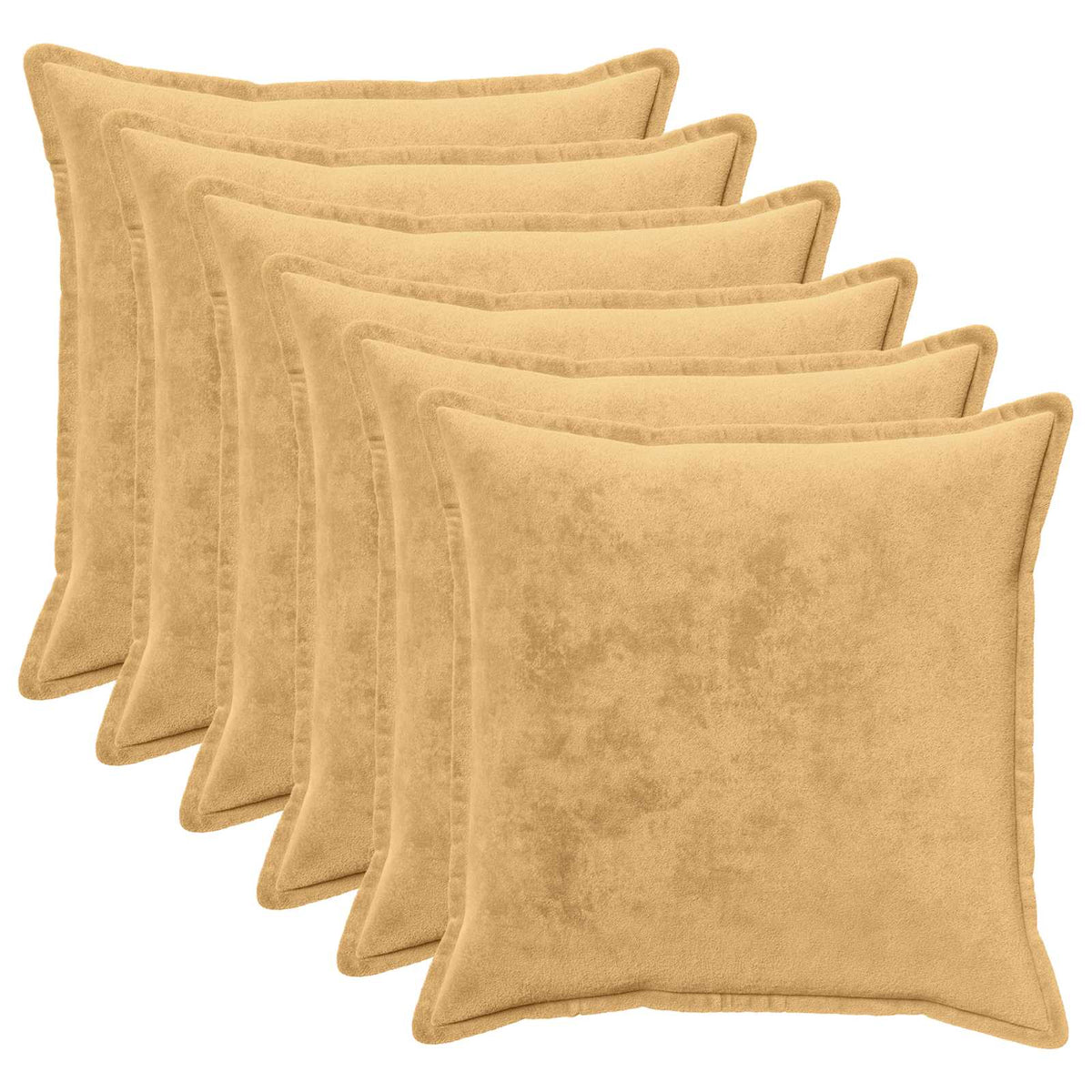 Presvlaka za jastuk 6 pcs HOUTEN Sivosmeđa 55 x 55 cm Flanel