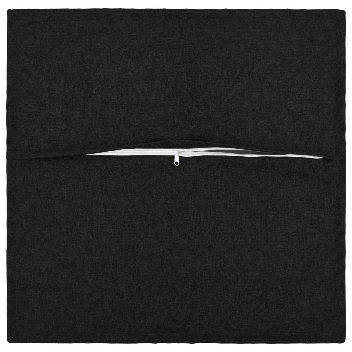 Presvlaka za jastuk 2 pcs HOUTEN Crna 60 x 60 cm Umjetni lan