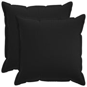 Presvlaka za jastuk 2 pcs HOUTEN Crna 60 x 60 cm Umjetni lan