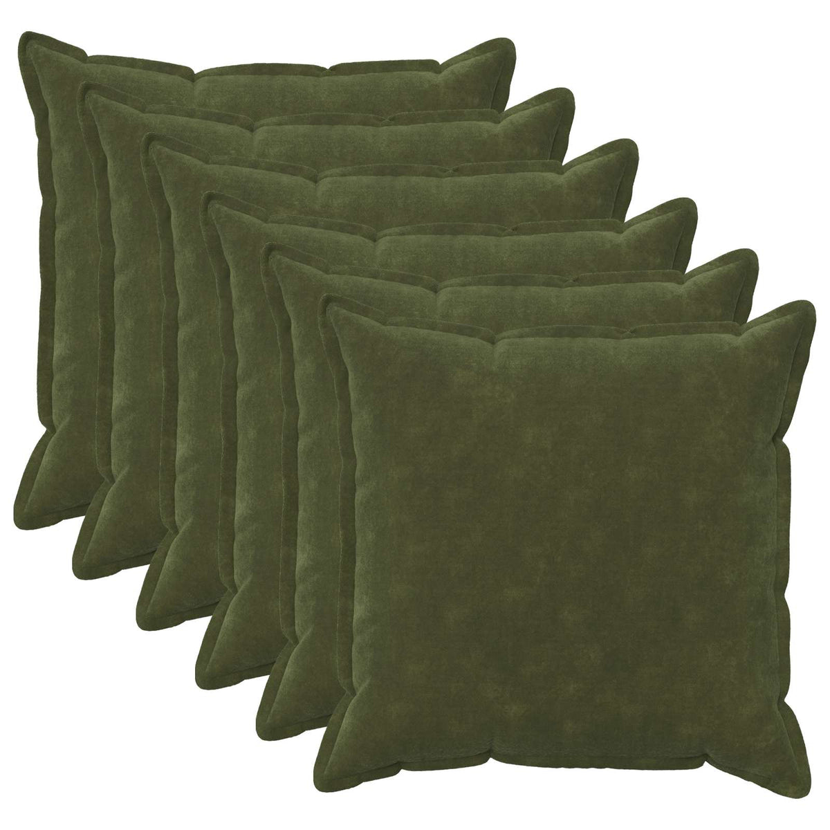 Presvlaka za jastuk 6 pcs HOUTEN Zelena 60 x 60 cm
